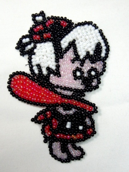 BamBam 3" Sequin Beaded Applique  0023