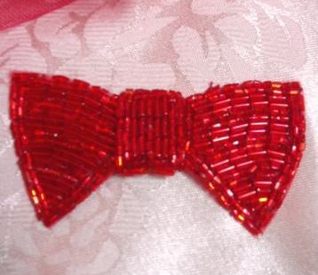 HB7378  Red Bow Hair bow
