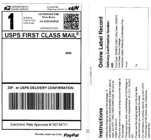 1400 Self Adhesive Shipping Labels For Paypal  UPS  Fedex-labels,self,adhesive,paypal,ups,fedex,usps,postage