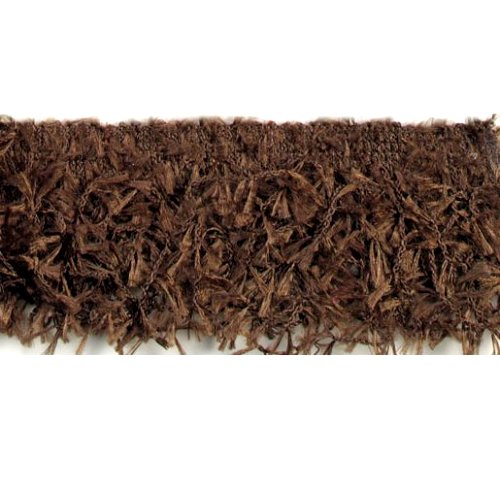 E2585 Brown Hairy Gimp Fringe Sewing Trim