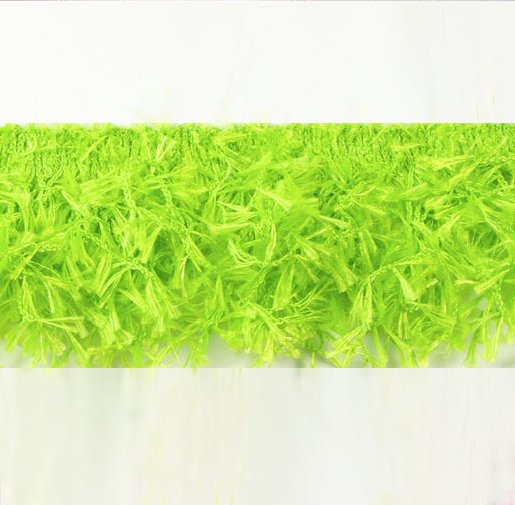 E2585 Lime Green Hairy Gimp Fringe Sewing Trim
