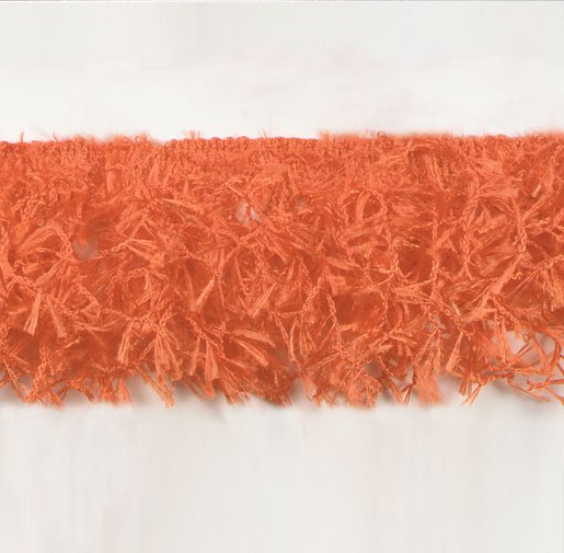 E2585 Orange Hairy Gimp Fringe Sewing Trim