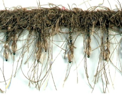 D6264  Olive Eyelash Gimp Fringe Trim Pre-cut 1 Yard-embellishment,sewing,clothing,  trim,hairy,gimp,trimmings,sewing,eyelash,fringe 