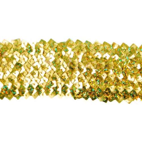 E4564  Gold Stretch Starlight Sequin Trim