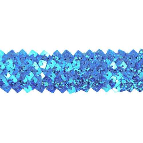 E4568  Turquoise Stretch Starlight Sequin Trim