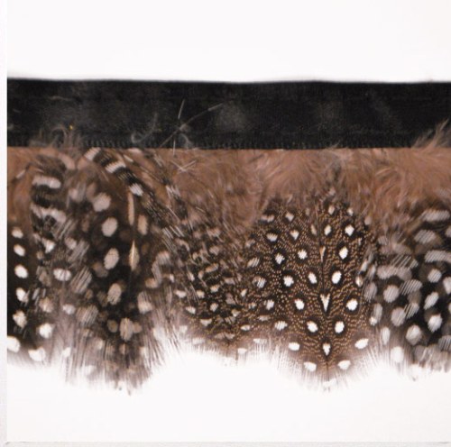 E6149 Spotted Marabou Feather Sewing Trim 2"