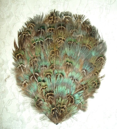 MR007  Blue Almond Feather Applique Pad