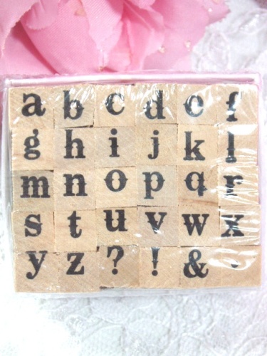 RS11  Alphabet  Rubber Stamp Set