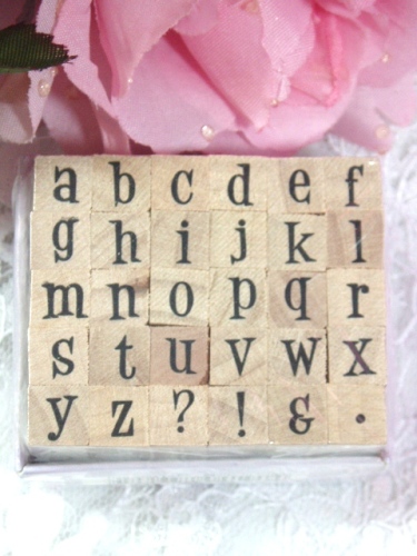 RS14  Alphabet  Rubber Stamp Set