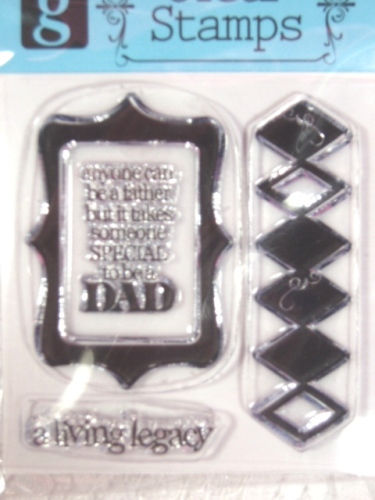 RS16  Clear Stamp Dad Stamps-rubber,stamp,clear,dad,father,