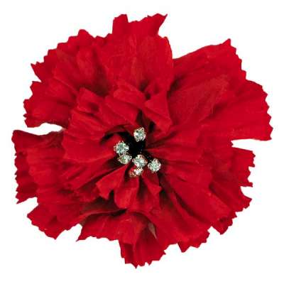 E5982  Red Rhinestone Florantina  Brooch 4"-rhinestone,florentina,jeweled,brooch,red