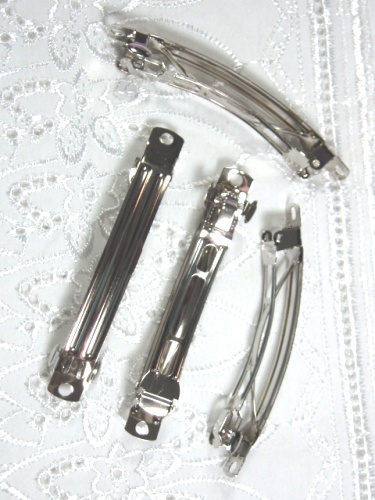 D01 Set of (4 ) French Clip Hair Barrettes 2.75"