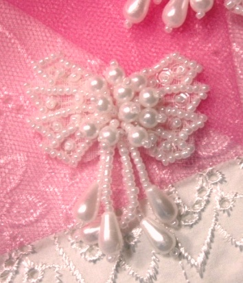 HB6300  Crystal Pearl Beaded Sequin Hair bow-hair,bow,hair,bow,crystal,beaded,sequin