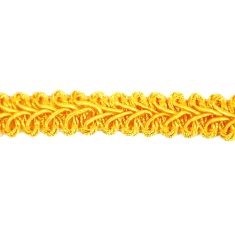 E1901  Yellow Gold Gimp Sewing Upholstery Trim 1/2"