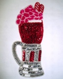 Ice Cream Soda Sequin Beaded Appliques 0191
