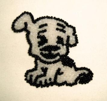 Betty Boop's Dog Pudgy Sequin Beaded Appliques 0189