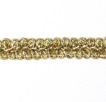 E1901  Gold Metallic Gimp Sewing Upholstery Trim 1/2"
