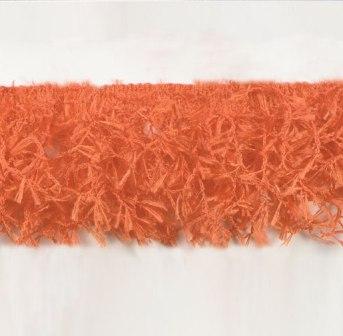 E2585 Orange Hairy Gimp Fringe Sewing Trim-orange,hairy,gimp,fringe,sew,sewing,trim,trimming