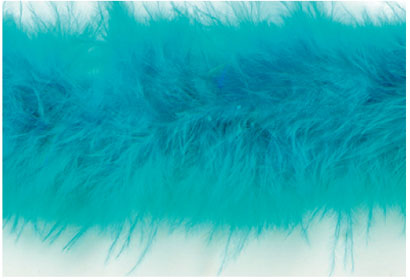 E3760 Turquoise Marabou Feather Fur Sewing Trim 2"-trim,feather,fur,marabou,turquoise  