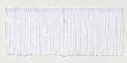 E4426 White Chainette Fringe Trim 4"