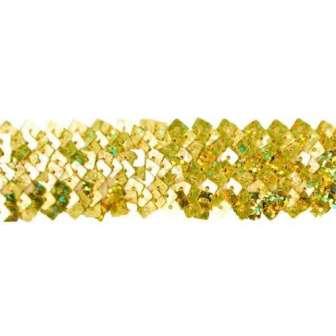 E4568  Gold Stretch Starlight Sequin Trim-gold,stretch,star,starlight,light,sequin,trim