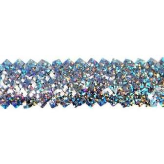 E4568  Gunmetal Stretch Starlight Sequin Trim-gunmetal,stretch,star,starlight,light,sequin,trim
