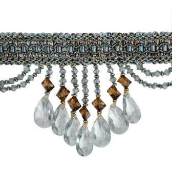E6111 Blue Green Isabella Drapery Teardrop Trim 5"
