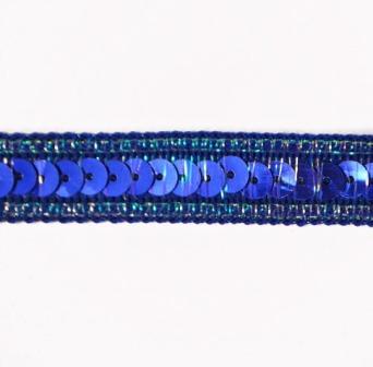 E6168  Royal Blue Sequin Sewing Craft Trim 1/2"-royal,blue,sewing,craft,trim,sequin