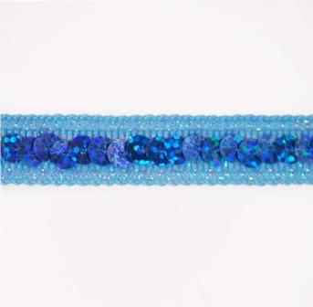 E6172  Holographic Ice Blue Sequin Sewing Trim-holographic,ice,blue,sewing,craft,trim,sequin