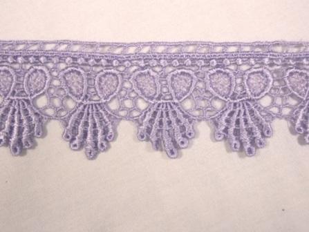 L31 Lavender Venice Lace Victorian Sewing Trim 1.75"-lavender,venice,venise,lace,victorian,sew,sewing,trim,trimming,embellishment,motif