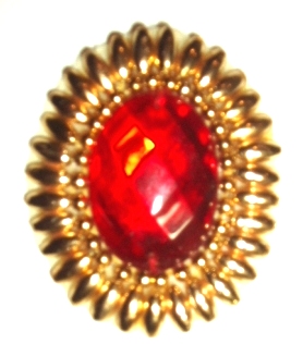 LC126 Red Jewel Oval Beaded Applique 2"-sequin,beaded,applique,sequined,beads,sequins,red