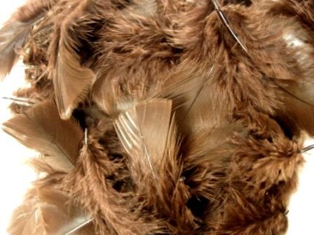 MR001 Package of Brown Feathers 14 grams-feather,brown