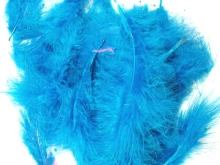 MR001 Package of Turquoise Feathers 14 grams-feather,turquoise