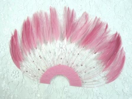 MR003   Mauve Half Circle Feather Applique 8"-applique,feather,mauve,pink