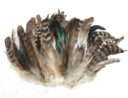 MR011  Grey Chinchilla Feather Applique-feather,almond,pheasant,applique,