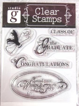 RS18  Clear Stamp Graduation Stamps-rubber,stamp,clear,graduation