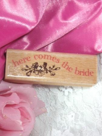 RS3  Here comes the Bride Rubber Stamp-rubber,stamp,bride,wedding