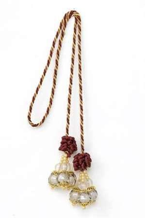 E4403 Burgundy Ball Victorian Tieback Tassel