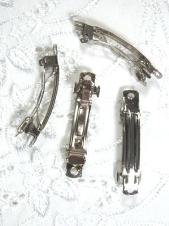 D01 Set of (4 ) French Clip Hair Barrettes 1.5"-hair,barrette,french,clip