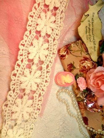 C113 Antique White Cotton Victorian Venice Lace Trim  2.5"