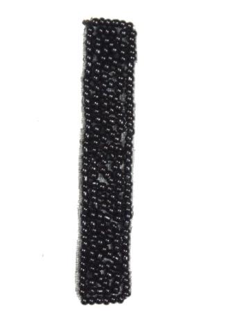 K4  Black Beaded Number ( 1 ) Applique  2.5"